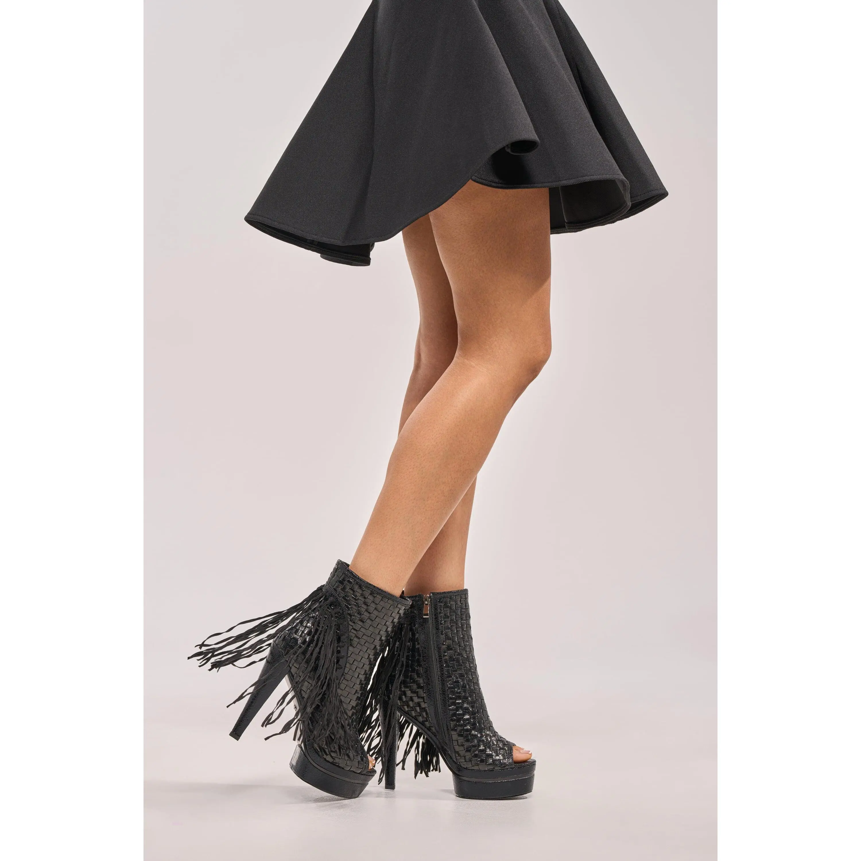 AZALEA WANG MARTEENA OPEN TOE PLATFORM BOOTIE AZALEA WANG MARTEENA OPEN TOE PLATFORM BOOTIE