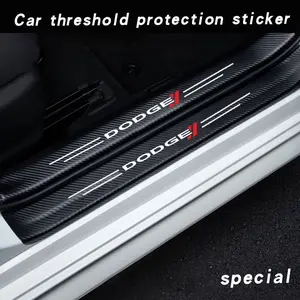 Car Sill Protector Decoration Sticker model Welcome Pedal Protection Strip for Dodge SXT Challenger RAM Charger Avengr Durango