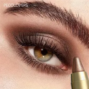 1pc Premium Metallic Eyeshadow Stick, Silky Effortless Glide-On Application, High-Intensity Pigmentation, Quick-Dry Waterproof & Sweat-Proof, Long-Wearing Smudge-Free Formula, Creates Trendy Spring & Summer Eye Makeup Easily