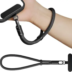 Adjustable Phone Wrist Strap, Slim Lanyard with Tether Tab Anti Drop Wristlet for and Smartphones, Nylon Hand Strap