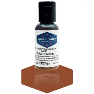 AmeriColor, Burnt Umber, .65 Ounce, AmeriMist Airbrush Food Coloring