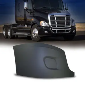 Torque Freightliner Cascadia Right Bumper Cover Replacement (without Fog Light Hole) for 2008-2017 Semi Trucks Passenger Right Side RHD (TR067-R)