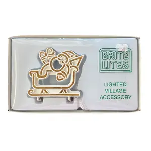 Brite Lites Dept 56 Lighted Village Accessory Santa Sleigh