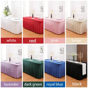 Sun Dress Style Tablecloth Protector, Multiple Colors, Elastic Fabric, Suitable for Home Holidays, Weddings, Hotels, Christmas Parties, Overlay Table Cover