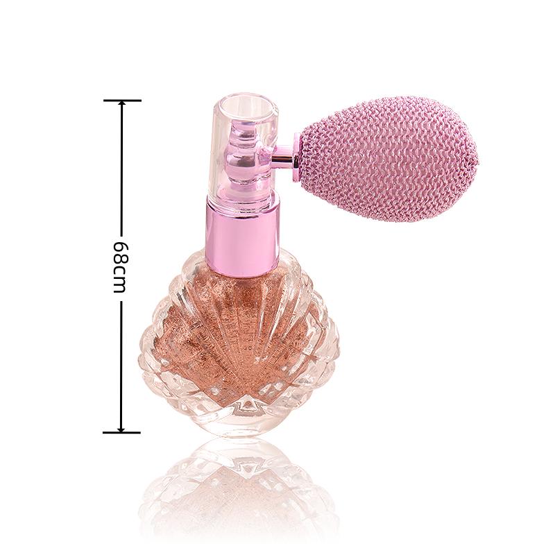 Shimmer Puff Spray Unscented Silver Glitter for Body Face Hair Nail Clothes Highlighter Makeup Festival Party Concert Rave Accessories Fragrance Pigment Cosmetic Pale Pink