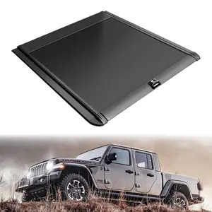 Retractable Truck Bed Tonneau Cover for 2020 -2025 Gladiator (5'/60.3") Retractable Hard Truck Bed Cover Password Lock