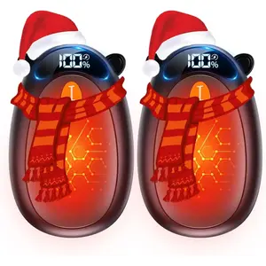 Hand Warmers Rechargeable with LED Display Magnetic 2 Pack, 4 Levels Heat, Portable Electric Hand Warmers Gifts for Christmas, Men, Women, Raynaud, Football, Camping, Hunting, Golf