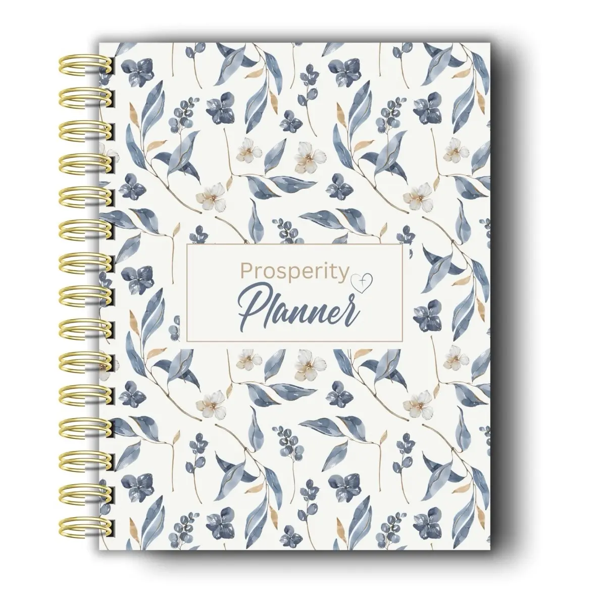 Prosperity Planner 206 Page Undated Daily Weekly Monthly Budget & Life Planner with Budget Stickers and Folder - Meal Planner Included