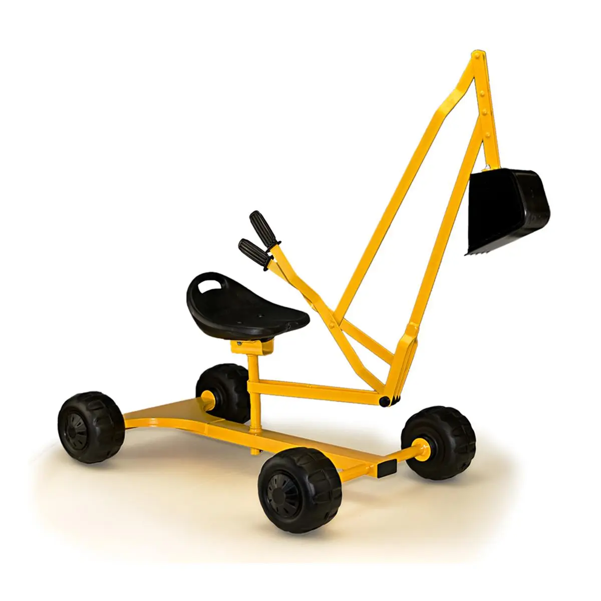 212 MAIN Adjustable Sturdy Sand Digger with Wheels - No Battery Needed Dog Toy, Easy-to-Grip Hand Controls, Contoured Seat, Assembles in Minutes, Boosts Fine/Gross Motor Skills, Outdoor Play Durability for Toddlers 2-4