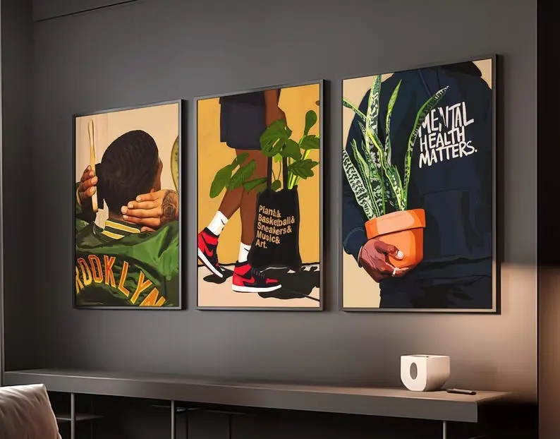 Set of 3 Men Wall Decor, HypeBeast Poster