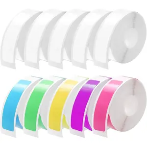 1600 Labels 10 Rolls Thermal Label Tape for D30 D35 P12 Refill 14x40mm Waterproof Holographic Colorful Sticker Paper Ideal for Inventory Management