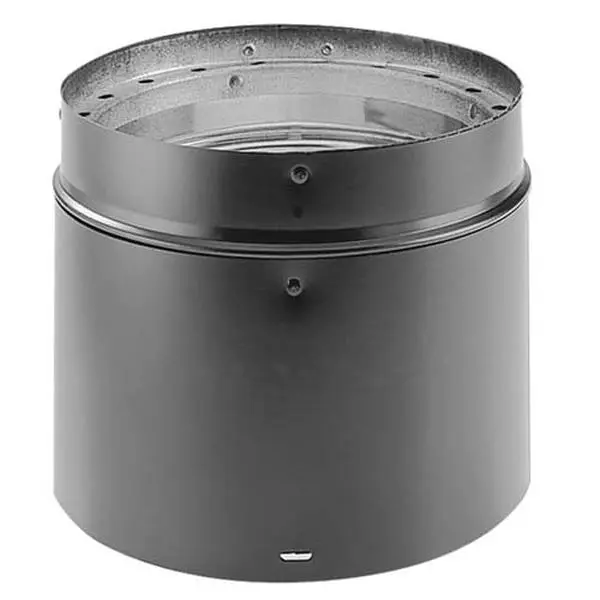 DuraVent 8887 12 inches Stove Pipe - 26 Gauge Aluminized Steel Double Wall Vent, 7 in Adjustable for Wood Fuel Applications