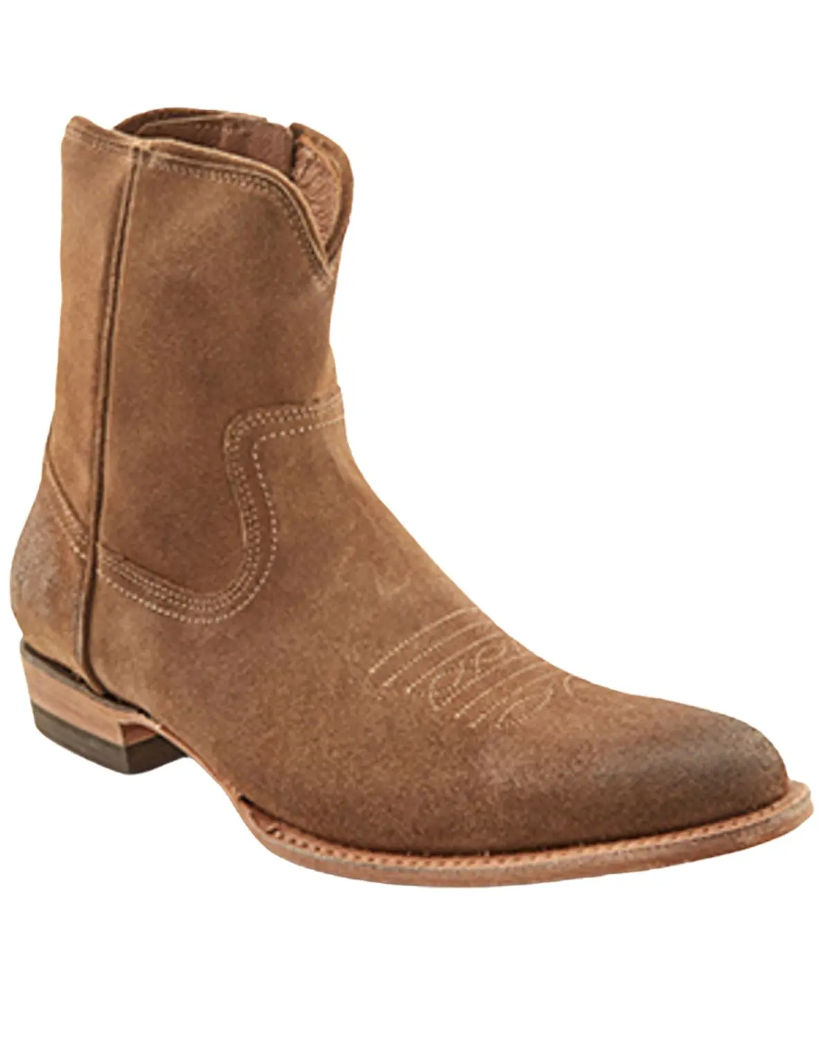 Frye Men's Men'S Austin Inside Zip Roughout Ankle Boot Round Toe - 3480078-Das