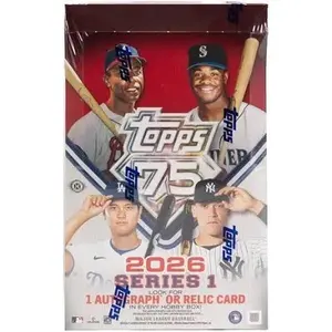 2026 Topps Series 1 Hobby Box- 1 Auto or Mem- Sports Trading Cards