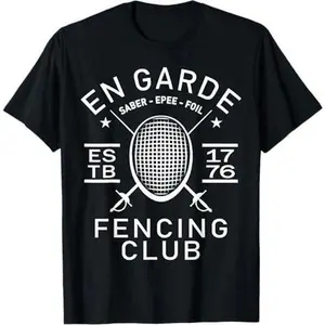 FUNNY FENCING TSHIRT, FENCING SPORT SHIRT FOR FENCERS