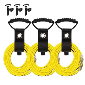 17”Polyester Webbing E-Track Storage Straps,3 Pack Heavy-Duty Storage Straps for Cords, Cables, and Hoses Organized On E-Track, Hook and Loop Extension Cord Organizer