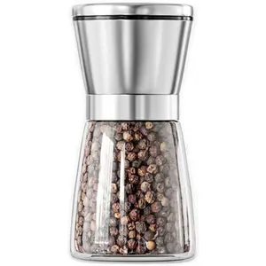 Professional Manual Grinder Glass Pulverizer with Ceramic Core Adjustable Roughness and Refillable