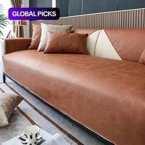 Solid Color Sofa Cover, 1 Count Modern Simple Sofa Slipcover, Dustproof Sofa Protector, Sofa Protective Cover for Home Living Room Bedroom