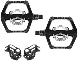 French Fitness SPD 9/16" Pedals w/Toe Cages & Straps (New)