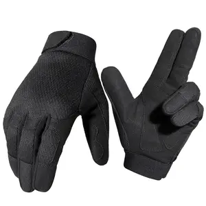 Breathable Full Finger Gloves, 1 Pair Non-slip Work Gloves, Protective Work Gloves, Outdoor Sports Gloves for Working Riding Tactical Climbing