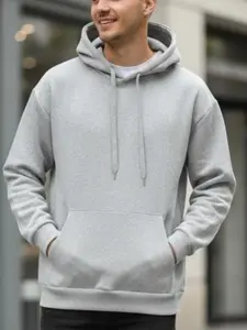 Men's Fashion Casual Hooded Sweatshirt with Hood Pocket for Everyday Wear & Versatile Pairing Options Wetsuit Pullover Pocket Tops Stylish Shorts Jeans Loose Hooded Sweater Beige