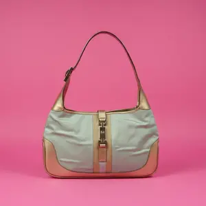 Pre-owned GUCCI GG Leather Shoulder Bags Gucci Jackie Light Blue Shoulder Bag