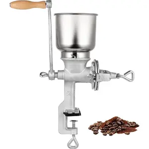 High Hopper Corn,Cast Iron Grain Manual Coffee,Mill-Duty Hand with Large Hopper for Wheat Berries Coffee Chickpeas Pepper Dried Beans,Corn and Flours