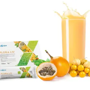 FuXion Flora Liv - Unleash the Power of 10 Billion Probiotic Warriors for a Balanced and Resilient Intestinal Flora (Granadilla Flavor - 28 Sticks) Natural Dietary Fiber