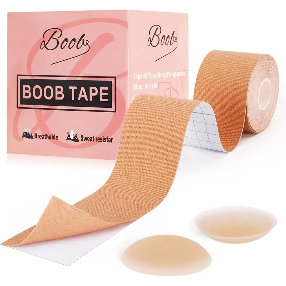 Boob Tape, Boobytape for Breast Lift, Bob Tape for Large Breasts Skin-Friendly & Waterproof Breast Tape