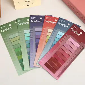 Vintage Style Pet Ring Binder Index Sticky Notes, Sticky Labels, Colorful Classification Markers for Students, Page Indicators & Note-Taking, Index Tabs