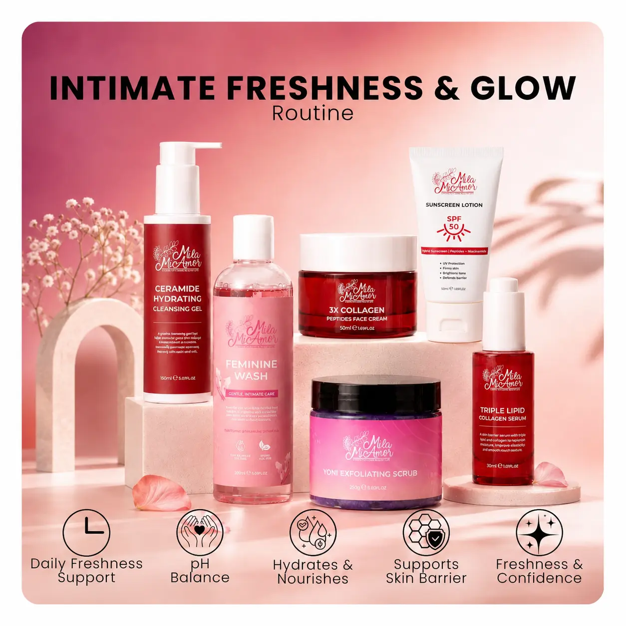 Intimate Freshness & Glow Routine | Cleanse | Hydrate | Protect | Refresh