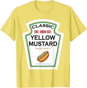 Mustard Halloween DIY Costume Family Matching Ketchup Sauce T-Shirt - 81B0DFKF5DZP