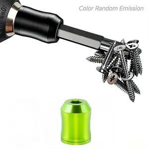 Strong Magnetic Screw Ring, 1/4 Inch/6.35mm Universal Magnetic Screw Ring Bit, Fits Hex Screwdrivers & Power Tools, Durable Design