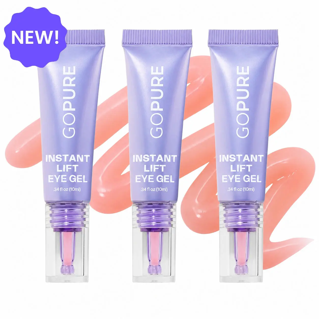 NEW! GOPURE Instant Lift Eye Gel - For the look ofPuffiness & Bags, Wrinkles, Fine Lines and Dark Circles, AntiAging Skin Care for Men & Women with Collagen TargetingBiotech Under Eye Brightener