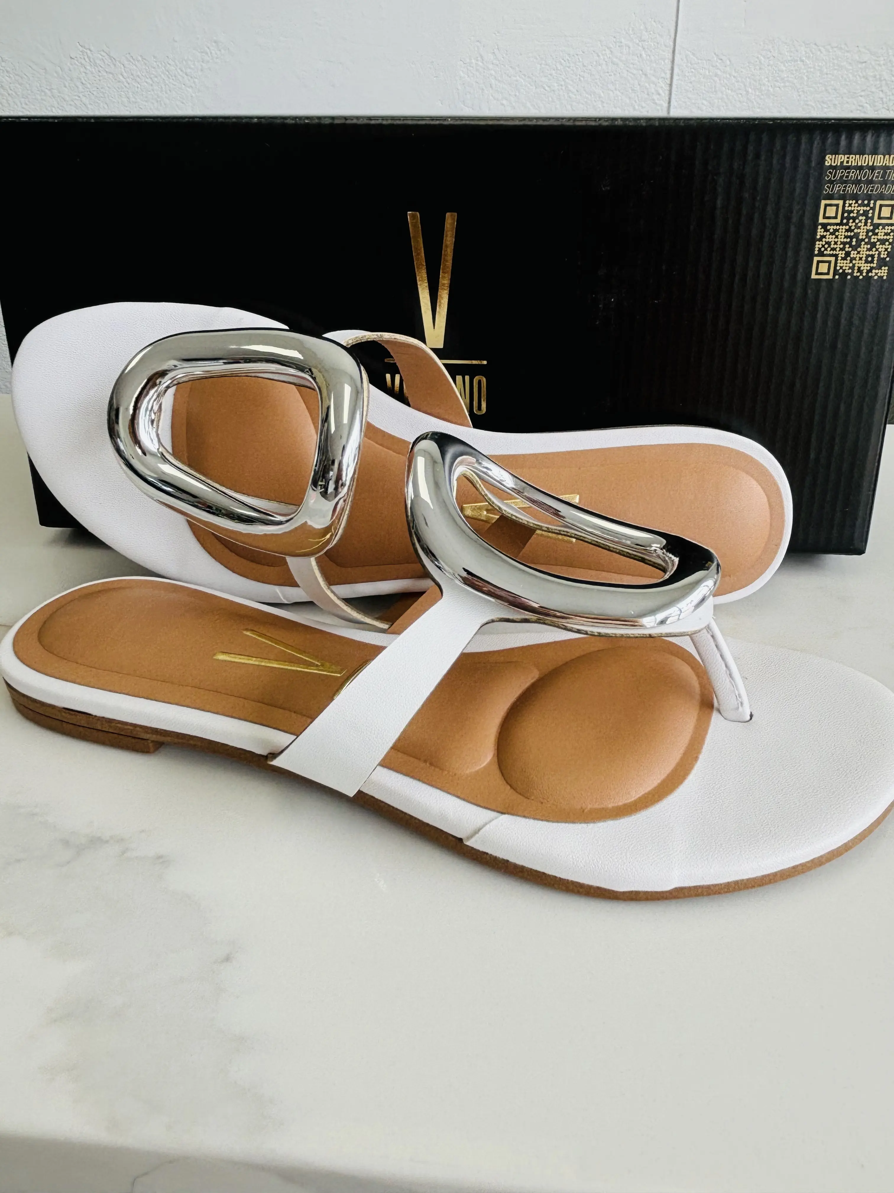 Vizzano Women's Flat Sandals Comfort Slip Slide Sandals Shoes