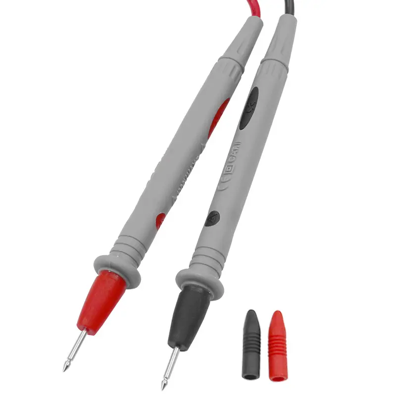 Industrial Silicone Multimeter Test Leads - 1000V High Voltage Resistant, 20A Current, Anti-Tangle Copper Probes, Non-Slip Electrical Measurement Wires for Electricians