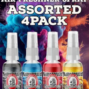 Blunt Effects Air Freshner Spray | Assorted 4 Pack Aroma Freshener Scented Scent Perfume Fragrance