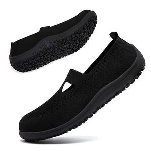 Women's Knit Barefoot Slip-On Flats - Stylish Walking Shoes, Soft Sole, Breathable, Lightweight, Minimalist, Wide Toe Box, Rubber Sole, All-Season Casual Gym Footwear, 2026 Spring Summer Mother's Day Gift