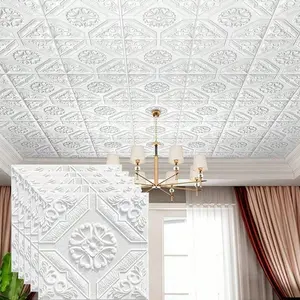 20pcs 3D Wall Stickers, Self-Adhesive Waterproof Decorative Wallpaper, Bathroom Bedroom Background Protection, 3mm Thick, 35x35cm