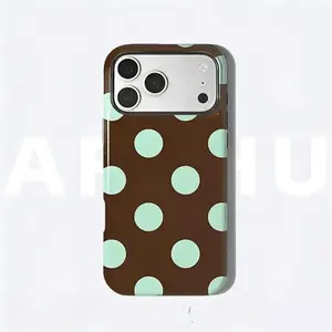 chocolate mint phone case for use with iPhone 17 air 16 Pro max 15 plus 14 Pro 13/12/11/X/XR/XSMAX sublimation phone case compatible with Samsung Galaxy S25 ultra S24 plus S23 FE S22/S21 creative design fresh new model