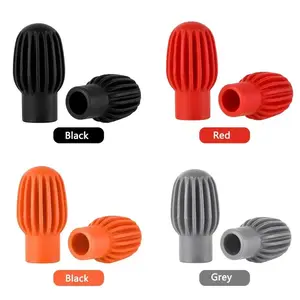 2pcs Shelf Drum Mute Silicone Sleeve Weakness Muffler Contact Tips Drumstick Practice Tips Drumstick Mute Musical  Accessories