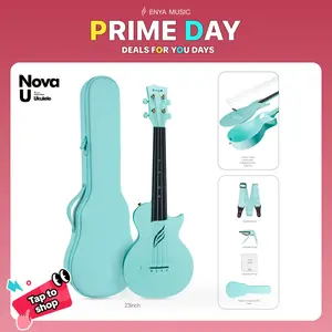 【Enya Nova U Ukulele】Carbon Fiber Concert Ukulele 23" -Waterproof Travel Ukulele with Case, Strap & Capo - All Weather Performance for Beginners & Travelers  Christmas Gift, TikTokShopHolidayHaul