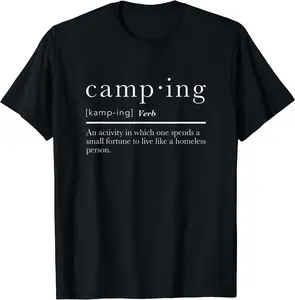 Funny Camping Shirts For Men Women Definition Camp T-Shirt