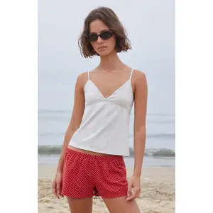 John Galt Women's Red Polka Dot Emery Lounge Shorts