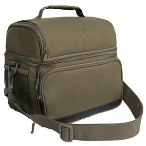 Insulated Waterproof Dual Compartment Lunch Cooler - Olive Drab