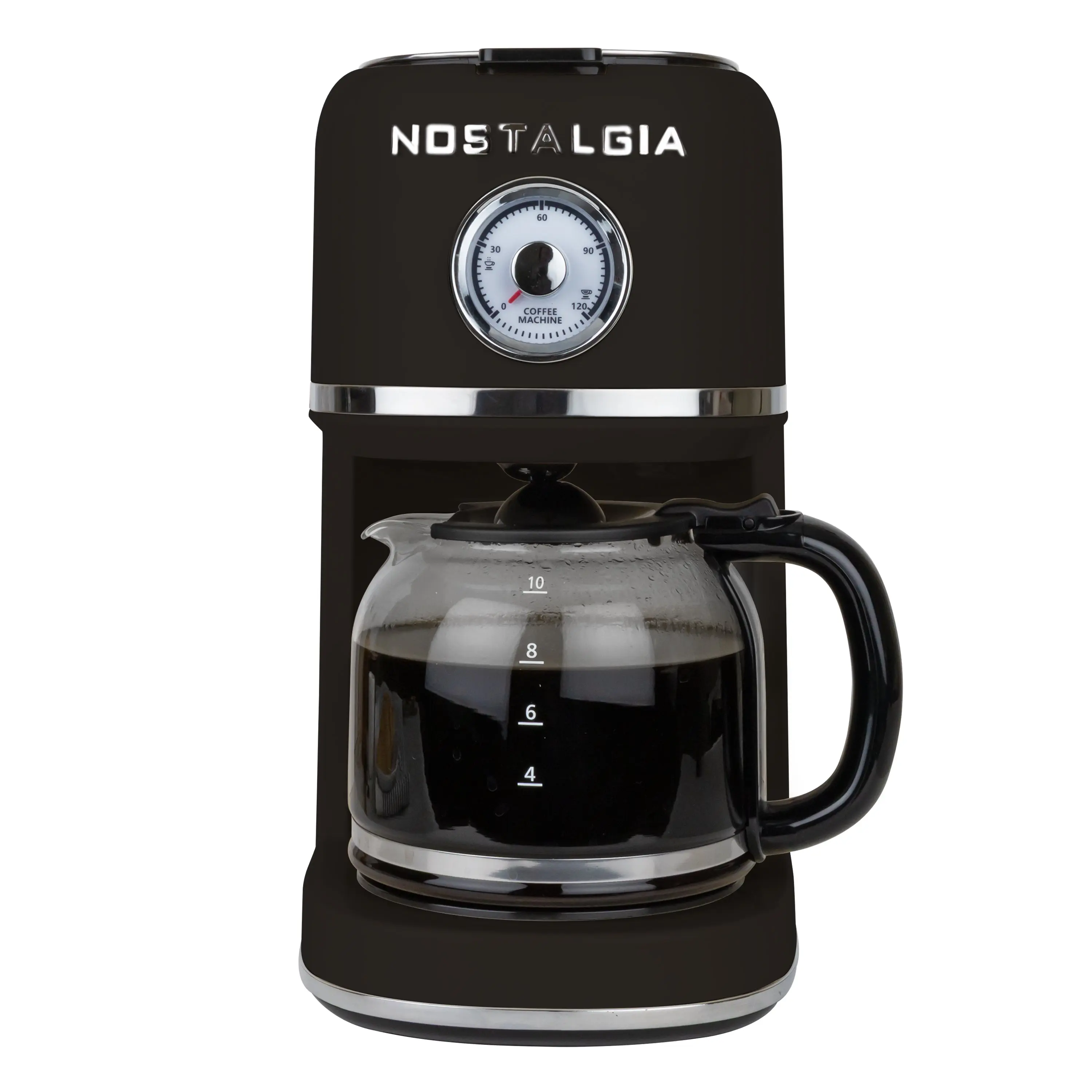 Nostalgia Classic Retro 10-Cup Coffee Maker, Household Kitchen Coffee Brewer