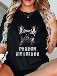 100% Cotton Unisex Pardon My French Bulldog Frenchie Lover T-Shirt