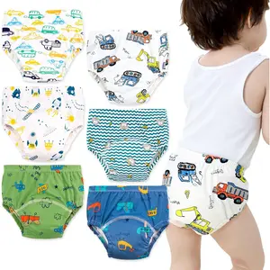 Baby Boys Training Pants Underwear, Toddler Boys Potty Pee Training Underwear 6 Pack