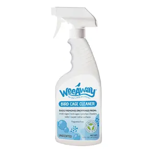 Wee Away Bird Cage Cleaner and Poop Remover - Natural Pet Enzyme Cleaner for Cage and Birdbath