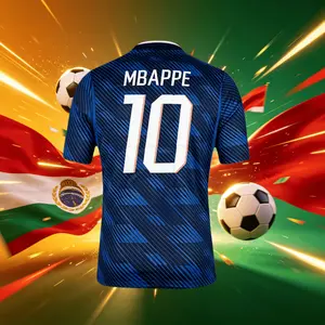 2026 France 10# Mbappé 7# Dembele Short And Long Sleeve Soccer Jersey Fans Version Breathable
